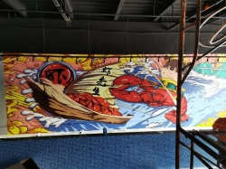 番禺南村钓虾彩绘